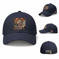 Cat Selfie with Man Funny Cat Dad Baseball Cap
