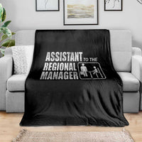 Assistant To The Regional Manager Throw Blanket Funny Dad Baby Matching