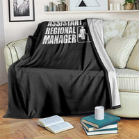 Assistant To The Regional Manager Throw Blanket Funny Dad Baby Matching