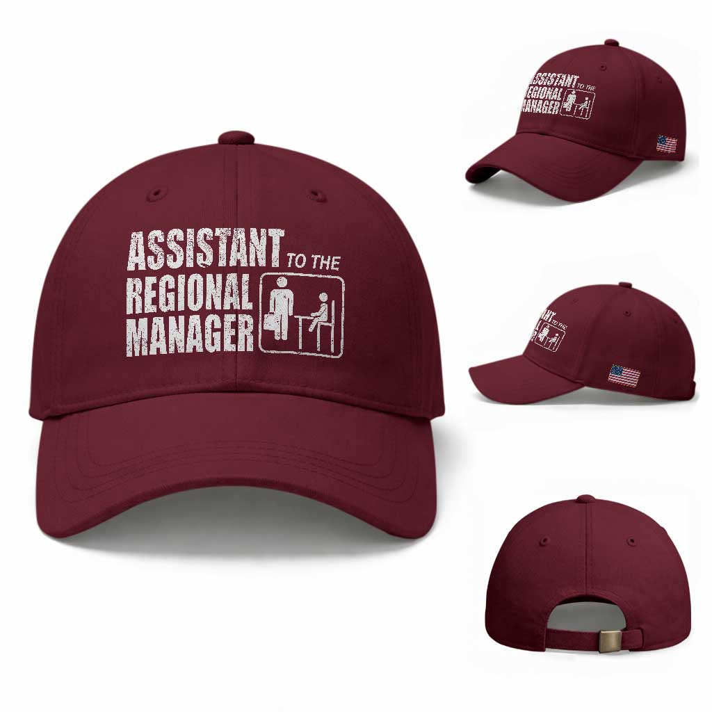 Assistant To The Regional Manager Baseball Cap Funny Dad Baby Matching