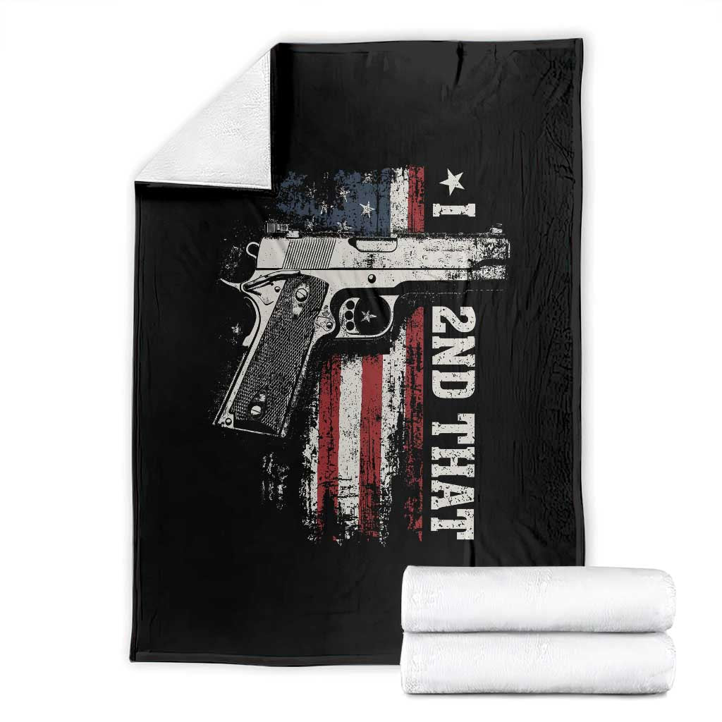 I 2nd That Second Amendment Throw Blanket Pro Gun American Flag Patriotic - Wonder Print Shop