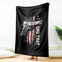 I 2nd That Second Amendment Throw Blanket Pro Gun American Flag Patriotic - Wonder Print Shop