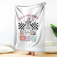 Funny Halloween Behavior Analyst Throw Blanket Boo-Havior Retro Ghost Witch ABA RBT - Wonder Print Shop