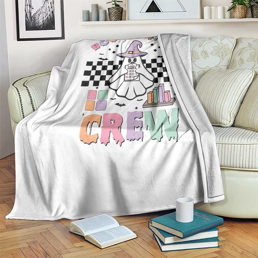 Funny Halloween Behavior Analyst Throw Blanket Boo-Havior Retro Ghost Witch ABA RBT - Wonder Print Shop