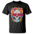 Day Of The Dead T Shirt Sugar Skull Dia De Los Muertos Halloween Rose Flowers - Wonder Print Shop