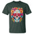 Day Of The Dead T Shirt Sugar Skull Dia De Los Muertos Halloween Rose Flowers - Wonder Print Shop