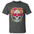 Day Of The Dead T Shirt Sugar Skull Dia De Los Muertos Halloween Rose Flowers - Wonder Print Shop