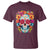 Day Of The Dead T Shirt Sugar Skull Dia De Los Muertos Halloween Rose Flowers - Wonder Print Shop