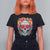 Day Of The Dead T Shirt For Women Sugar Skull Dia De Los Muertos Halloween Rose Flowers