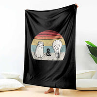 Retro Salt And Light Be Ye Salt Christian Throw Blanket - Wonder Print Shop