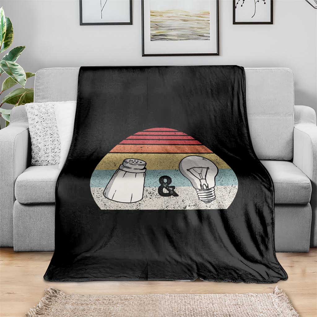 Retro Salt And Light Be Ye Salt Christian Throw Blanket - Wonder Print Shop