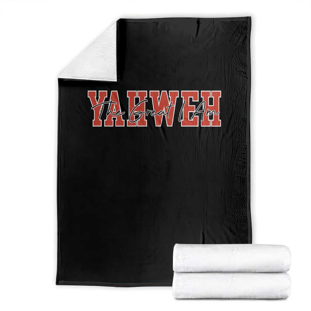 Yahweh The Great I Am Throw Blanket Christian Religious Faith - Wonder Print Shop