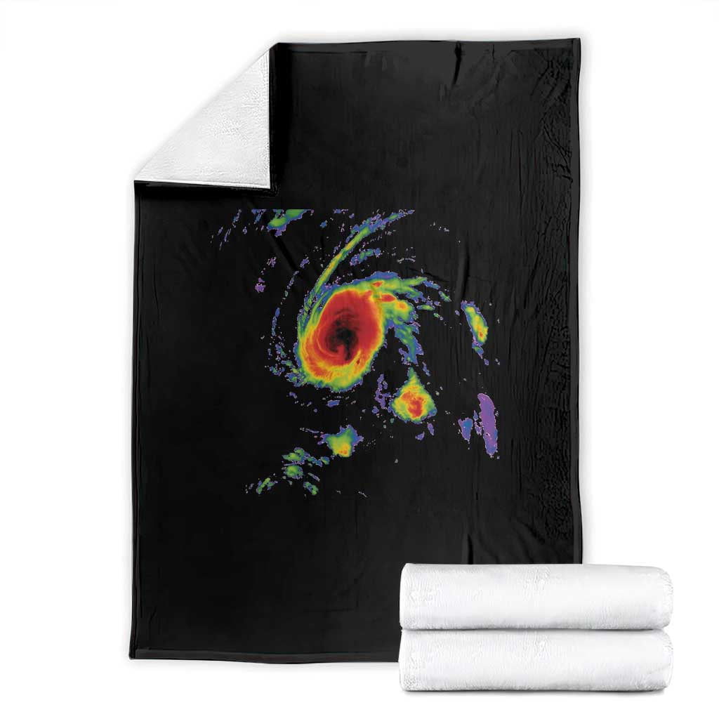 Hurricane Gabrielle 2025 Throw Blanket Meteorologist Weather Radar Storm Chasing - Wonder Print Shop