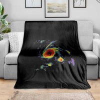 Hurricane Gabrielle 2025 Throw Blanket Meteorologist Weather Radar Storm Chasing - Wonder Print Shop