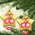 Xmas Coquette Pink Baubles Bow Christmas Ornament - Wonder Print Shop