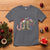 Christmas Veterans T Shirt Joy Candy Cane American Flag