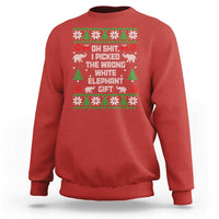 Funny Oh Shit I Picked The Wrong White Elephant Gift Sweatshirt Christmas Gift Exchange - Wonder Print Shop