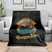 Funny Dumpster Fire Response Team Throw Blanket Work Humor - Wonder Print Shop