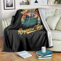 Funny Dumpster Fire Response Team Throw Blanket Work Humor - Wonder Print Shop