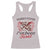 Funny Sorry Cupid I've Been Feral Racerback Tank Top Valentine's Day Cupid Racoon