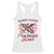 Funny Sorry Cupid I've Been Feral Racerback Tank Top Valentine's Day Cupid Racoon