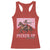 Funny Valentine's Day Western Cowboy Racerback Tank Top Pucker Up Cowboy Cupid