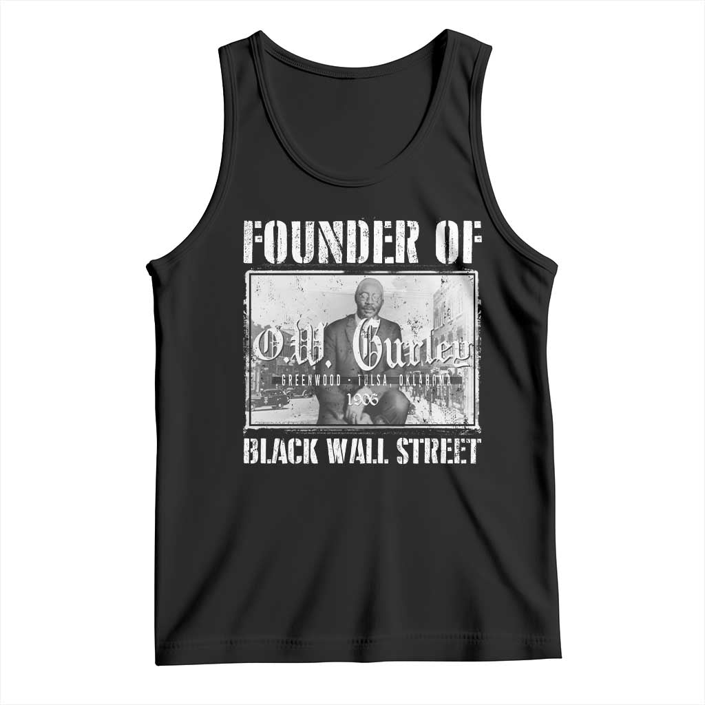 Founder Of Black Wall Street O.W. Gurley Tank Top Black History Month