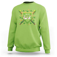 Funny St Patricks Day 67 Six Seven Baseball Ice Cream Drip Sweatshirt