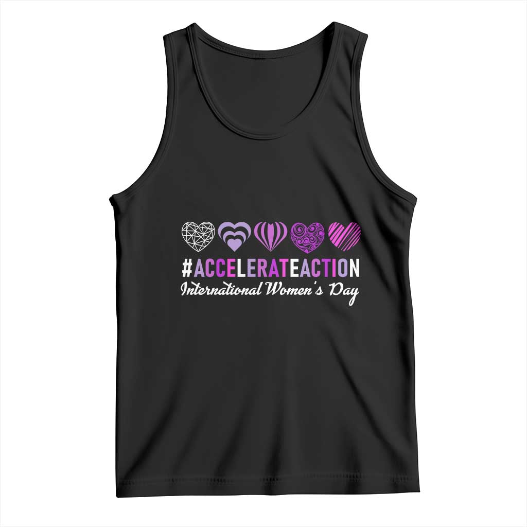 International Women's Day 2025 Tank Top Accelerate Action IWD 8 March