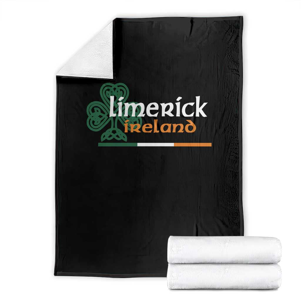 Limerick Ireland Throw Blanket Irish City Souvenir St Patricks Day Celtic Shamrock