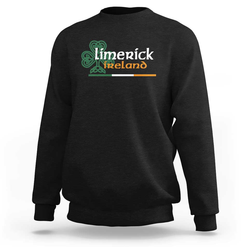 Limerick Ireland Sweatshirt Irish City Souvenir St Patricks Day Celtic Shamrock