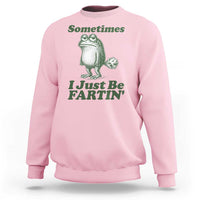 Sometimes I Just Be Fartin Funny Frog Sweatshirt