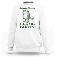 Sometimes I Just Be Fartin Funny Frog Sweatshirt