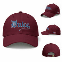 Duke Gothic Throwback Baseball Cap Game Day for Sports Fan