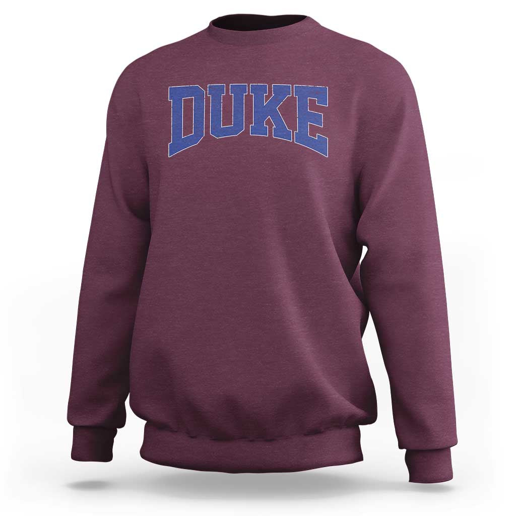 Duke Bold Script Name Sports Fans Sweatshirt
