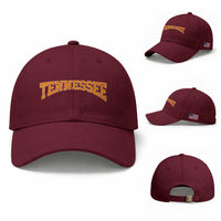 Tennessee Fan Baseball Cap Orange Bold Sport State Letters Game Day