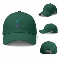Semicolon Suicide Prevention Awareness Dandelion Graphic Baseball Cap