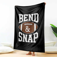 Funny Football Bend And Snap Throw Blanket Game Day Touchdown Season