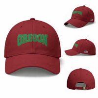 Oregon Sports Throwback Design Jersey Style Baseball Cap