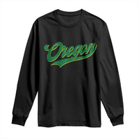 Oregon Vintage Varsity Script Classic Sports Jersey Style Long Sleeve Shirt
