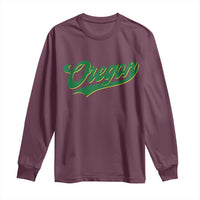 Oregon Vintage Varsity Script Classic Sports Jersey Style Long Sleeve Shirt
