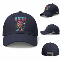 Funny Bruh Football Ice Cream Drip Baseball Cap Game Day Dripping