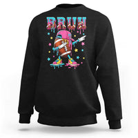 Funny Bruh Football Ice Cream Drip Sweatshirt Game Day Dripping