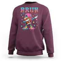 Funny Bruh Football Ice Cream Drip Sweatshirt Game Day Dripping