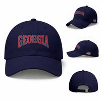 Georgia Sports Throwback Design Jersey Style Baseball Cap