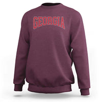 Georgia Sports Throwback Design Jersey Style Sweatshirt
