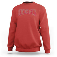Georgia Sports Throwback Design Jersey Style Sweatshirt