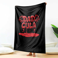 Funny Halloween Couple Throw Blanket Dadcula Dracula Couple Matching - Wonder Print Shop