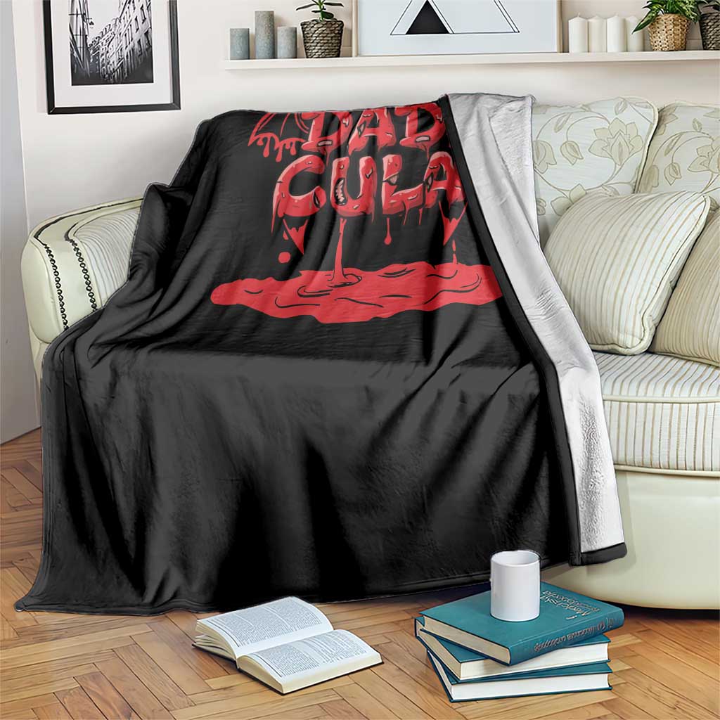 Funny Halloween Couple Throw Blanket Dadcula Dracula Couple Matching - Wonder Print Shop