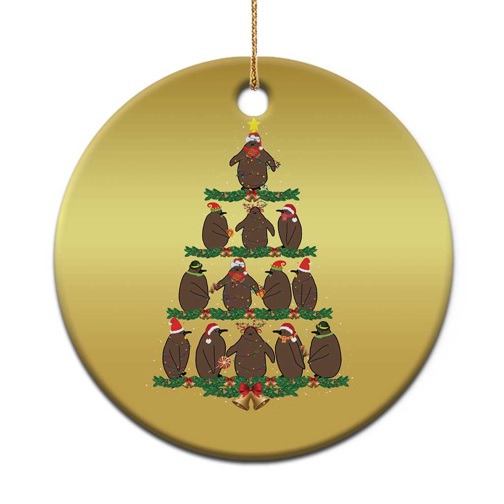 Funny Pesto Xmas Penguin Xmas Tree Christmas Ornament - Wonder Print Shop